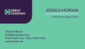 Generic Horizontal Business Card template
