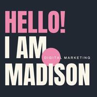 pink generic square business card template