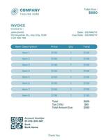 General Invoice template