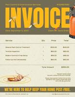 pest control invoice template for business