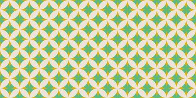 Trendy groovy geometric seamless pattern with round silhouettes, curved lines, triangles, circles, lattice, grid. Abstract minimal flat vintage background. Repeated texture in psychedelic style. vector