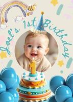 birthday boy invitation template