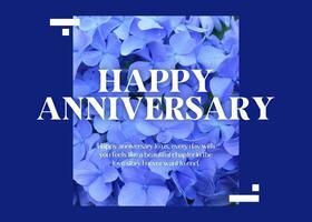 Happy Anniversary Greeting Card template
