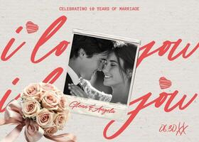happy anniversary greeting card template