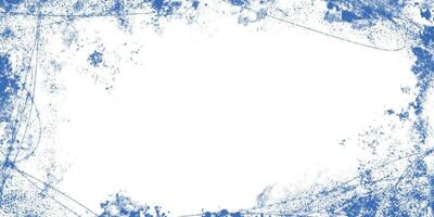 Blue Winter Frame with Grunge Texture Overlay. Abstract ice skating backdrop. Retro background with torn, ice marks perfect for cards, web, print, covers vector