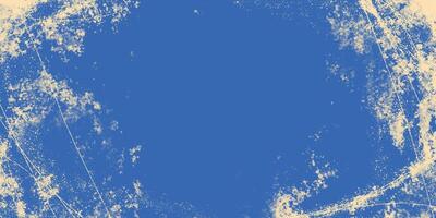 Abstract Winter Frame with Grunge Texture Effect. Blue ice skating backdrop. Retro background with torn, ice marks perfect for cards, web, print, covers vector