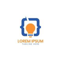 programming idea creative coding logo design bulb codes technology developer vector