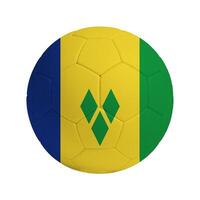 Soccer ball with flag of Saint Vincent and the Grenadines photo