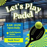 Green Padel Sports Instagram Post template