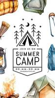Summer Camp Invitation Instagram Story Template