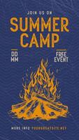 Summer Camp Invitation for Instagram Story Template