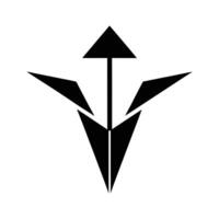 Stylish Abstract Arrow Symbol with White Background vector