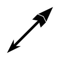 Double-headed arrow pointing in opposite directions vector