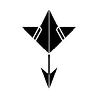 Abstract Geometric Arrow Icon vector