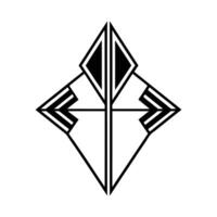 Geometric Art Deco Symbol vector
