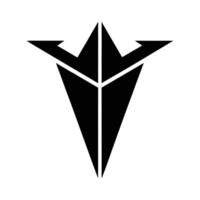 Abstract Arrow Symbol on White Background vector