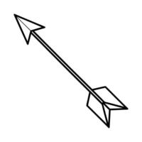 Simple Line Arrow Pointing Up vector