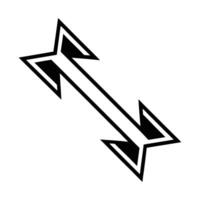 Diagonal Arrows Pointing in Opposite Directions vector
