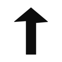 Black Arrow Pointing Upward vector
