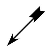 Black Arrow Pointing Down and Left vector