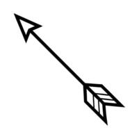 Simple black arrow pointing upwards on white background vector