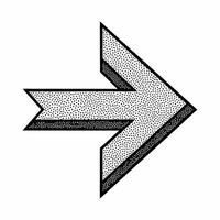 Right-Pointing Arrow Icon with 3D Effect vector