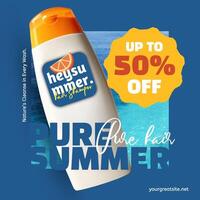 Shampoo For Summer Ads template