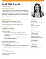 Personal Trainer Resume Template