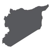 Syria map. Map of Syria in grey color vector