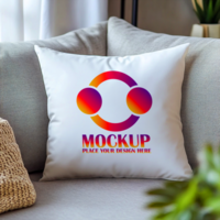 Pillow Mockup Branding Design Presentation on a Comfortable Cushion psd