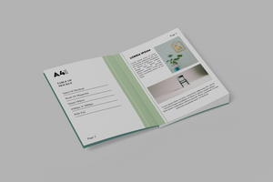 a4 brochure open mockup psd