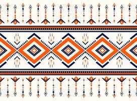 Geometric ethnic oriental pattern background vector