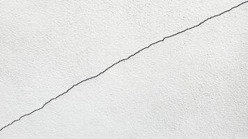 Picture of cracks in old cement wall, cracks in bricks for background. a crack in a wall with a black line photo