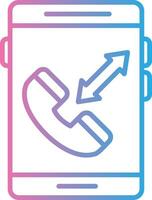 A phone with a phone call icon vector