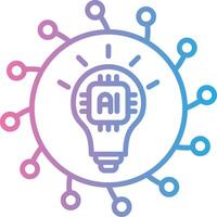 Ai and the future of work vector