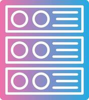 Server Virtual Core Icon vector