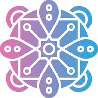 Mandala Neon UX Form vector
