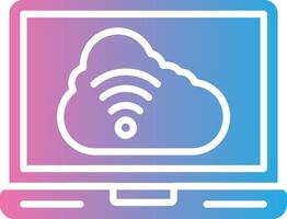 Cloud Computing Crystal Interface Object vector