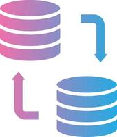 Data Collection Neon Web Symbol vector