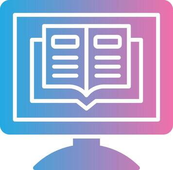 Elearning Bold Interface Object vector