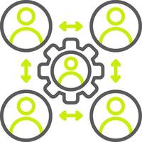 Stakeholder Crystal Core Icon vector