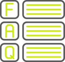 Faq Simplified Style Glyph vector