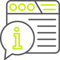 Information Neon Web Symbol vector
