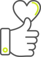 Like Expressive Digital Mark vector