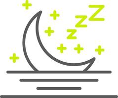 Moon Crystal Web Symbol vector