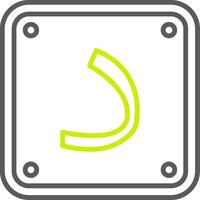 Arabic Language Bold Tech Element vector