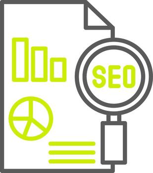 Seo Report Interactive Graphic Module vector