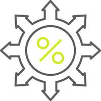 Percentage Global Digital Mark vector