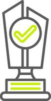 Trophy Cup Premium Web Symbol vector