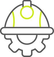 Helmet Neon System Element vector